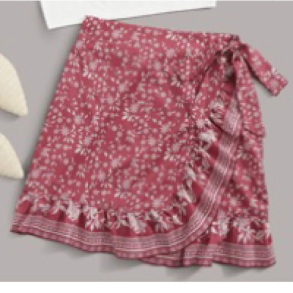Wrap skirt - floral print